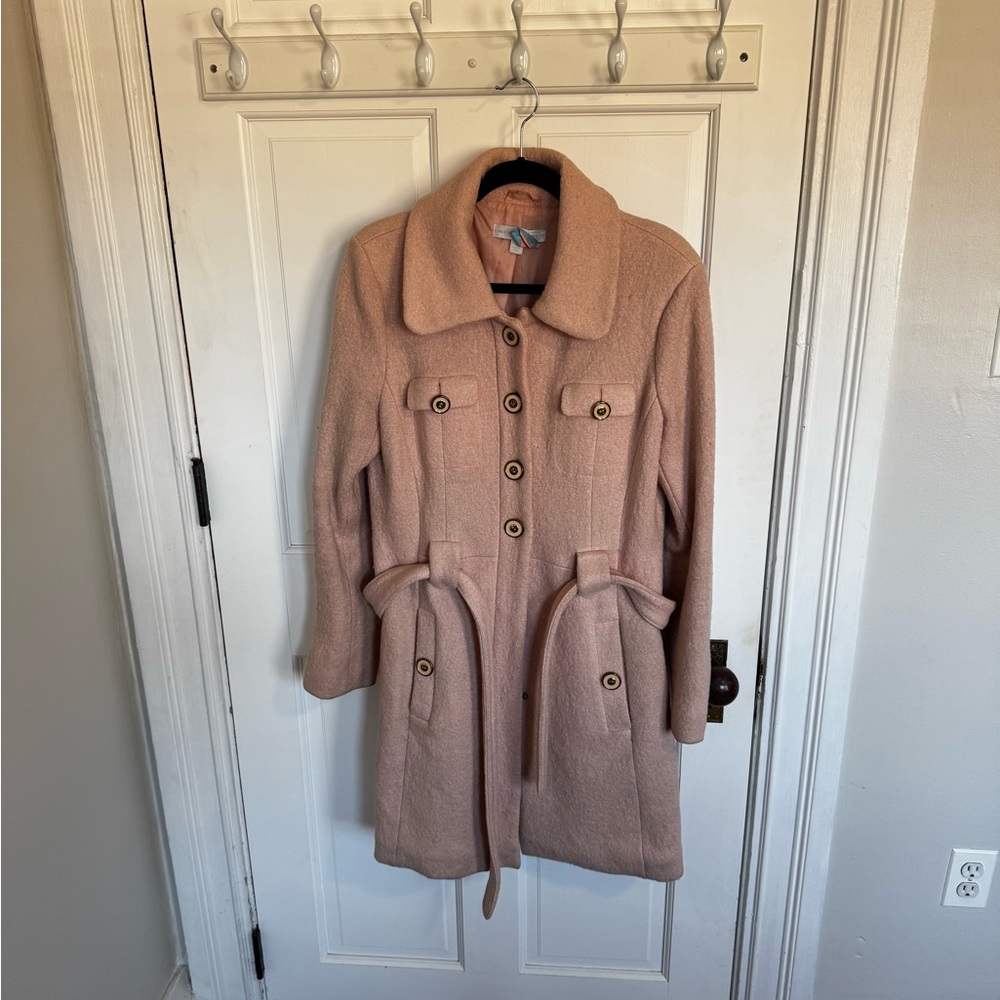 Mauve pink pea coat